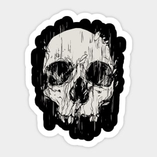 Broken skull Sticker